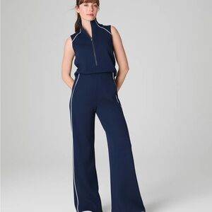 SPANX Blue Jumpsuit with Sporty Elegance